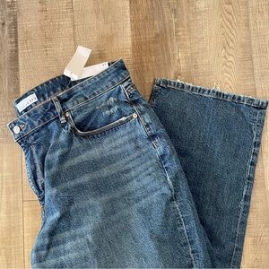 NWT dark wash wide leg LOfT jeans